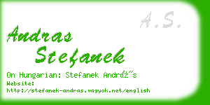 andras stefanek business card